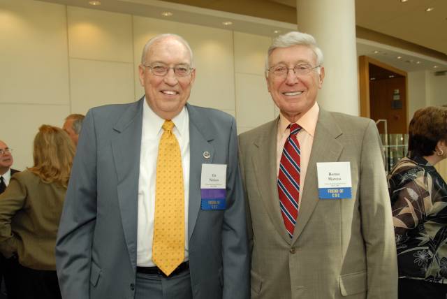 Bernie Marcus stands with Oz Nelson, a long time CDC Foundation supporter